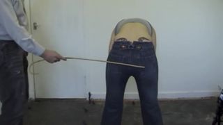 Tanned Caned Over Jeans Livecam
