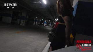 China Young Chinese Girl Walks Around Carpark Tied Up Whatsapp