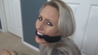 Strip Taped Up And Cleave Gagged Hairypussy