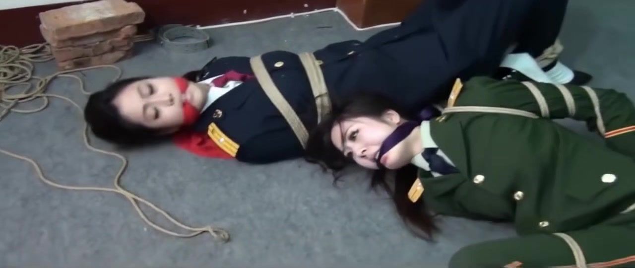 Nasty Asian Officers Tied Cruising