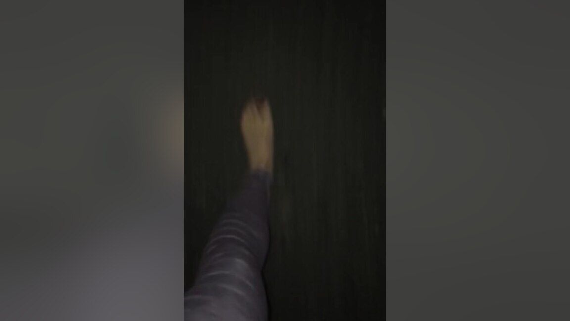 GirlScanner Amateur Blonde Worships Her Own Dirty Feet After Walking Barefoot On Mud Late Night Mexican