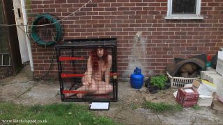 ShesFreaky Caged Outside Outdoor Sex