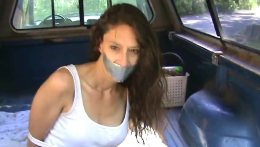 SummerGF Milf Gagged/bound In Back Of Truck Close Up