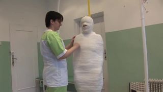 XBizShow Mummified And Cased Girl Soapy Massage