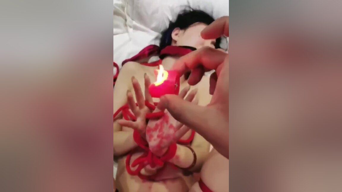 Secret Bondage Fuck With Candle Wax Small Tits