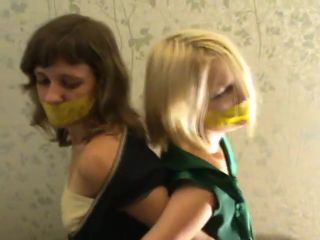 People Having Sex Yellow Tape Gags Pegging