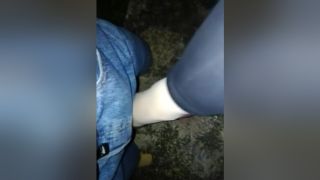 Perverted Outdoor Shoejob With High Heels Hard