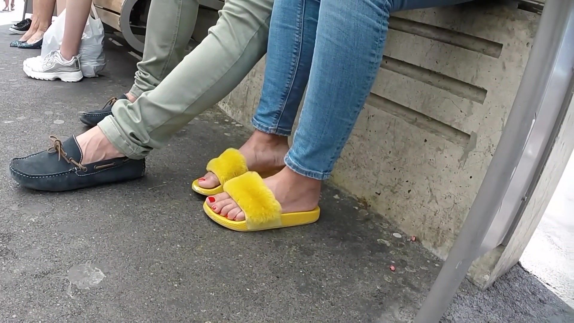 Police Sexy Feet In The Street HellXX