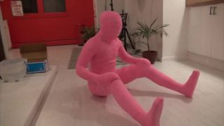 AxTAdult Girl Completely Encased In Pink Body Cast DarkPanthera