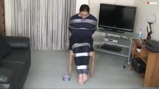 Que Barefoot Girl Duct Taped Street Fuck