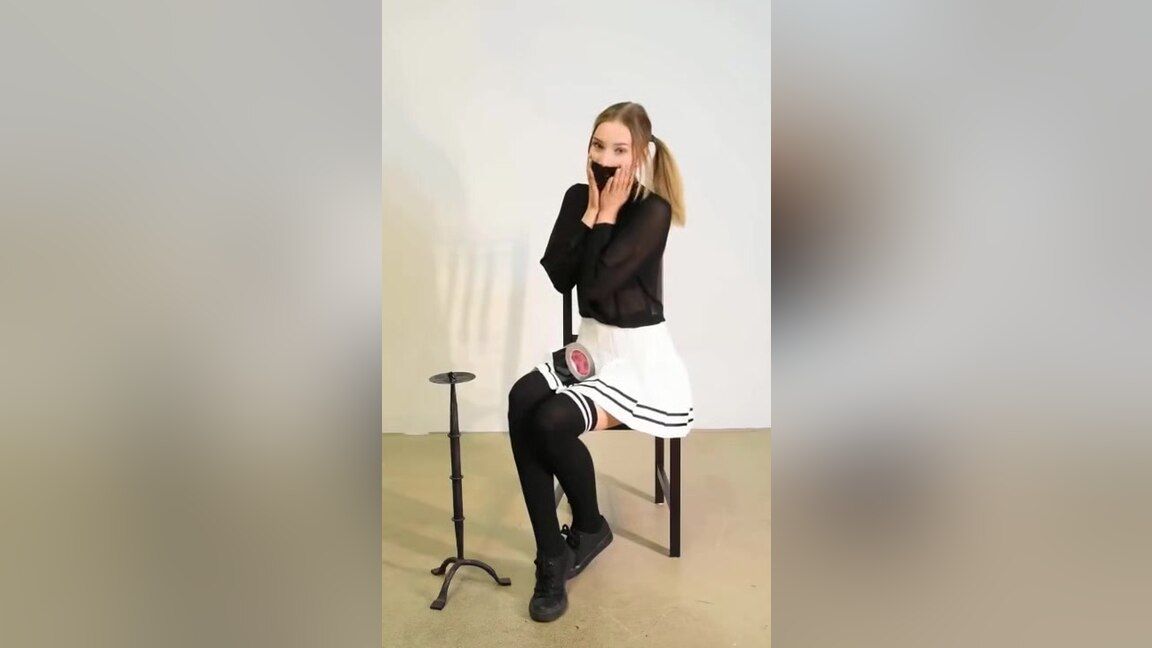 OxoTube Schoolgirl Gagged And Tied Up Monster - 1