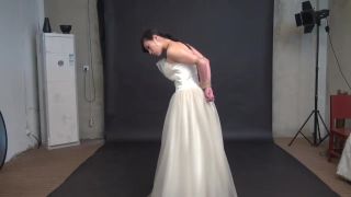 Playboy Tied Up In Wedding Dress DancingBear