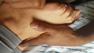 Massage Black Lover Rubbing My Sexy Feet With His Bbc Up Close Motel