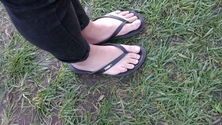 Passionate Candid Petite Asian College Girl Feet In Flip Flops Hd Fit