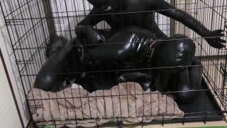 Gay Toys Trapped In Rubber Bitchsuit & Cage Indian Sex