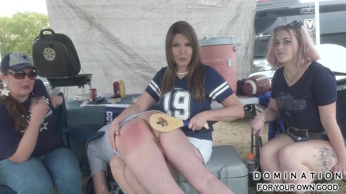 Gay Fuck Miss Katherine In Promo: Tailgate Party Tail Beating! Spanked Hard On Game Day By As Stepdaughter Shelley & Her Friend Best Blow Jobs Ever - 1