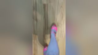 For How Do My Sensitive Feet Look In My Brand New Pink High Heel Shoes? KeezMovies
