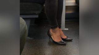 Fat Ass Amateur Girl Wearing High Heel Shoes On Her Glamour Feet In Public Plumper