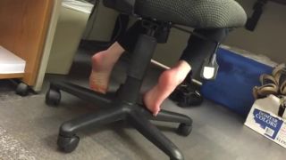 Zorra Female Colleague Caught Barefoot At Her Office Desc At Work Futa