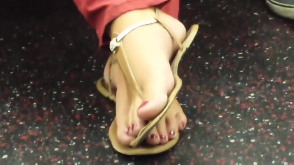 Party Open Sandals On Public Train Adult Toys - 1