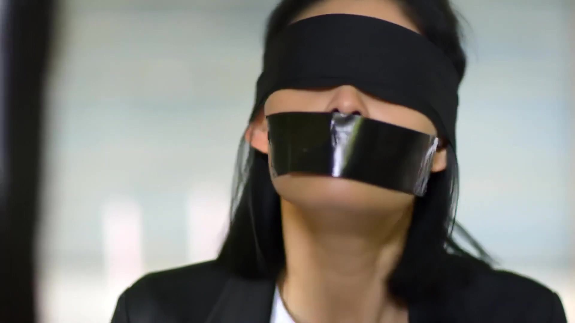 MixBase Malay Beauty Denise Tan Tape Gagged + Blindfolded Semen - 1