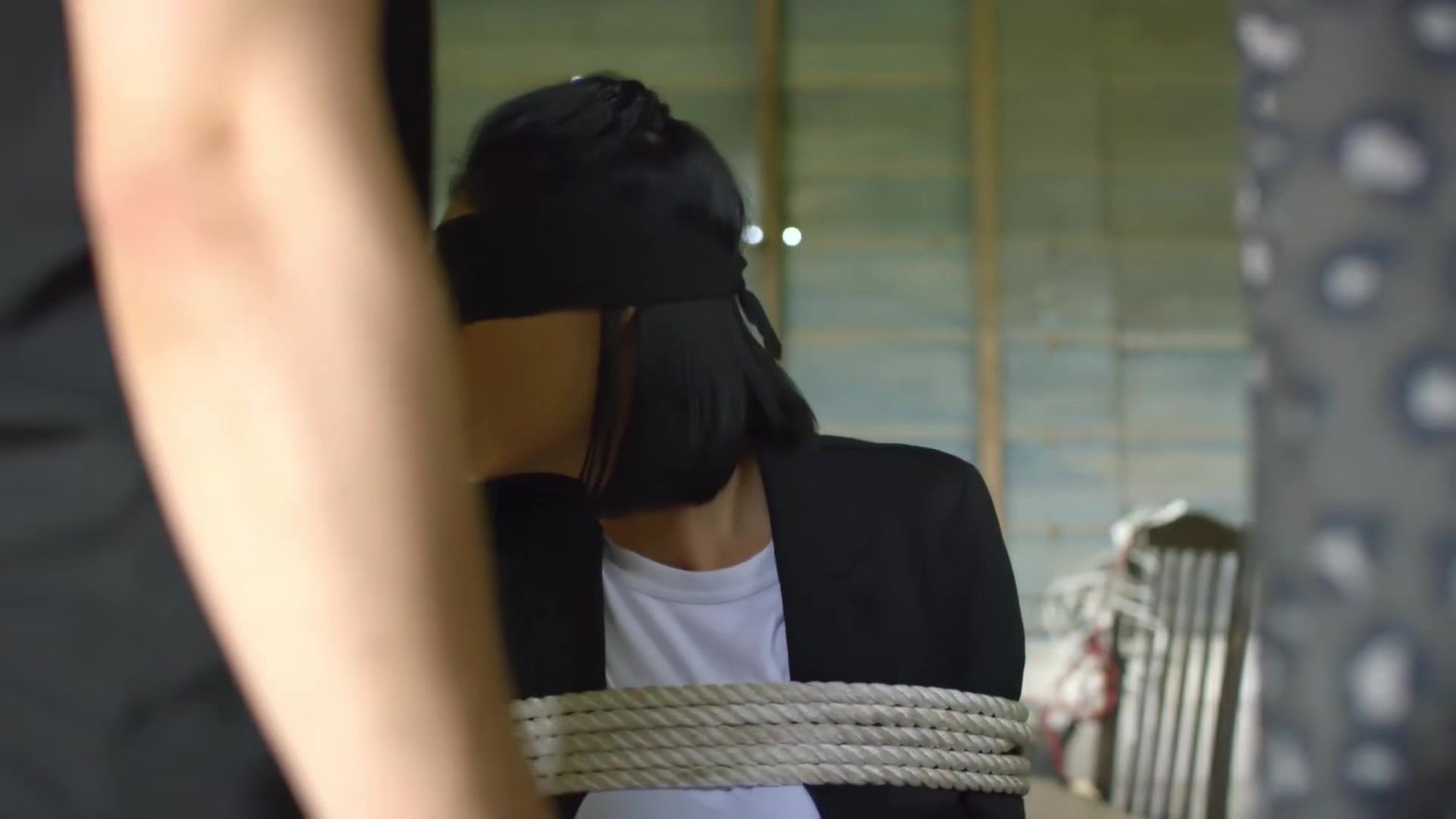 Cruising Malay Beauty Denise Tan Tape Gagged + Blindfolded Bangbros