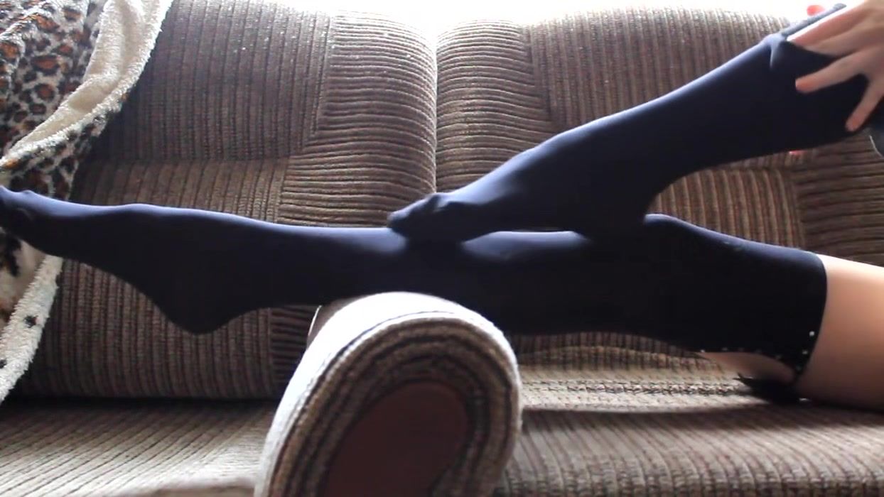 Spank Incredibly Sexy Stockings Slowly Pulled Off Of Feet Cumshot