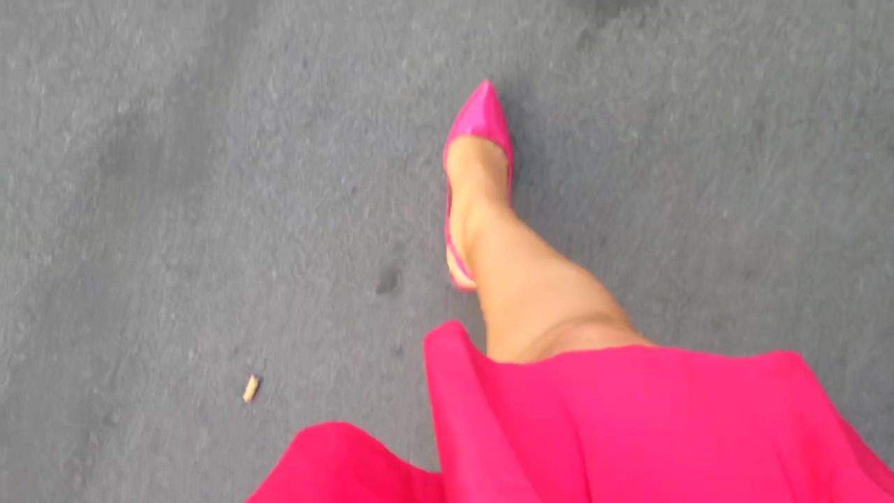 Lez Hot Pink Pointed Scarpins Walking Hardcore Free Porn - 1
