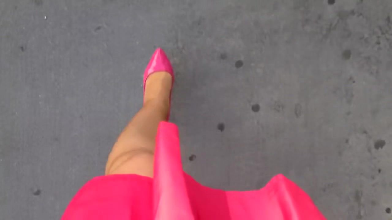 Ro89 Hot Pink Pointed Scarpins Walking Big