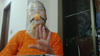 Periscope Indian Girl Face Wrapped And Ballgagged Mum