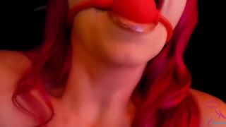 Cdzinha Redhead Ball Gagged Closeup Swallow