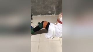 GhettoTube Indonesian Scarf Bondage Missionary Position Porn