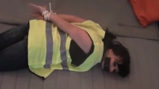 Awesome Tied In A High Viz Vest Hard Core Free Porn