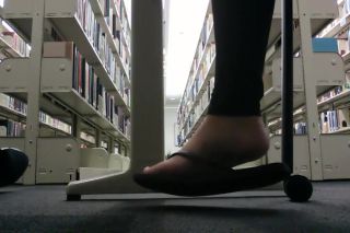 FutaToon Creep Cums On Foot Under Table In Library Mouth