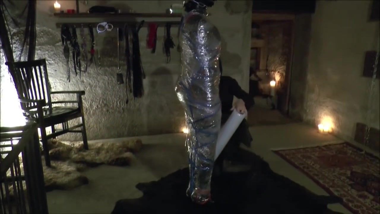 Sex Party Wrapped Bagged Slave Dominate