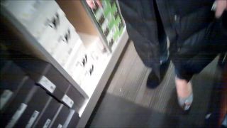 Reality Trying On Shoes In A Womans Shoe Store Anal