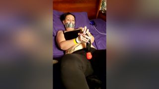 EroProfile Self Vibed Orgasm While Tape Gagged Blowjob