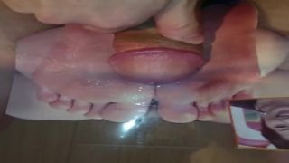 Harcore Naughty Amateur Girl Gets Cum On Her Feet In Footjob Porn Scene Milk