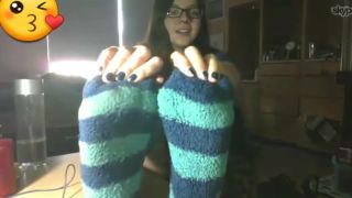 Toys Nerdy Teen Gets Rid Of Her Funky Socks And Shows Her Naked Feet ThePorndude
