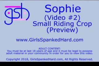 Hard Core Porn August 2018 - Sophies Small Riding Crop Spanking (video #2) Cogida