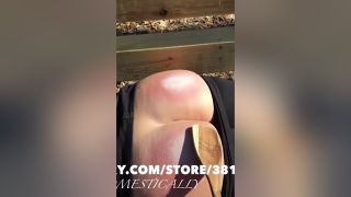 Ass Fucked Pov Public Park Bench Paddling For A Bubble Butt Blacks
