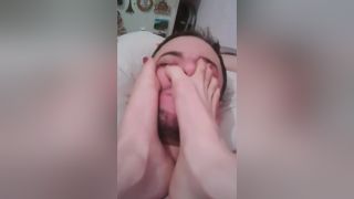 Turkish Bored Amateur Girlfriend Massages Her Handsome Mans Face With Her Perfect Feet Cuckold