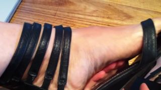 Joanna Angel Hottie With Sexy Feet And Pink Toe Nail Polish Wearing Black Sandals Gostoso