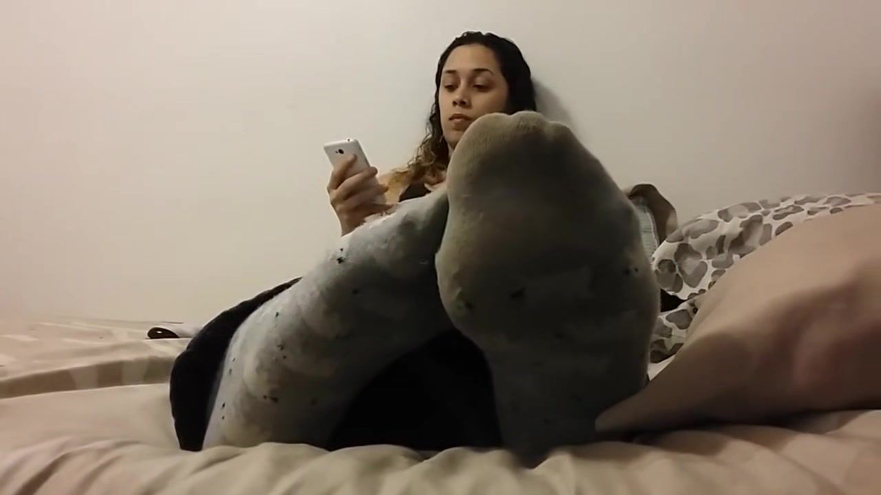 Eat Curly Haired Latina Has Socks On Her Sexy Feet While Chilling In Bed UpComics