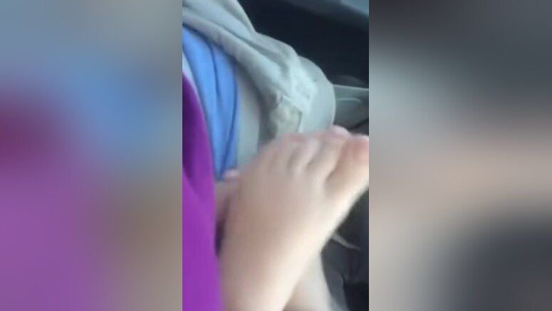 Family Received A Fantastic Footjob In My Car From My Kinky Fetish Girlfriend Casero