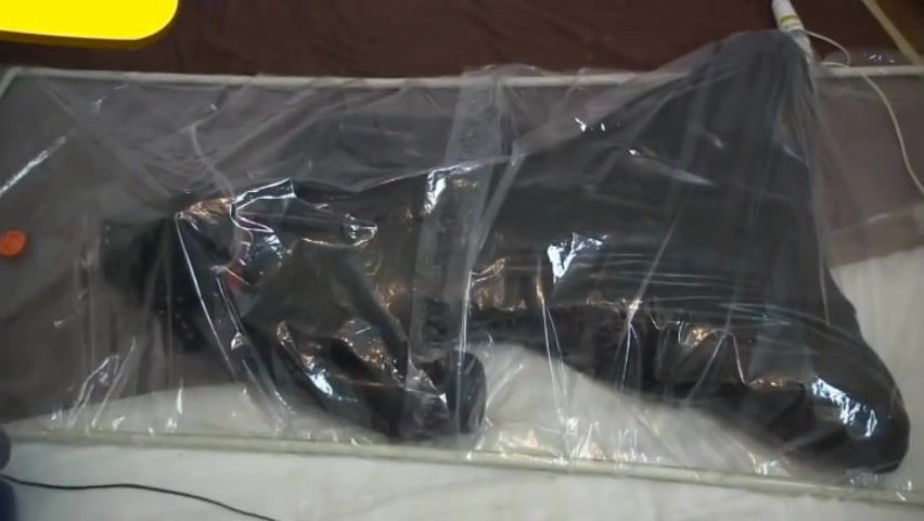 Ball Sucking Japanese Rubber Dog Is Vacuum Sealed AxTAdult