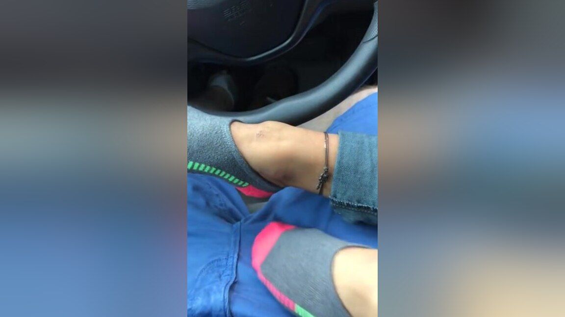 Ass Fucked Insatiable Brunette Lost A Bet And Gave Me A Perfect Sockjob In The Car Hiddencam