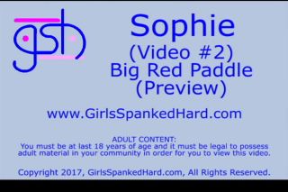 YesPornPlease Jan 2018 - Sophies Big Red Paddle Spanking Rabuda