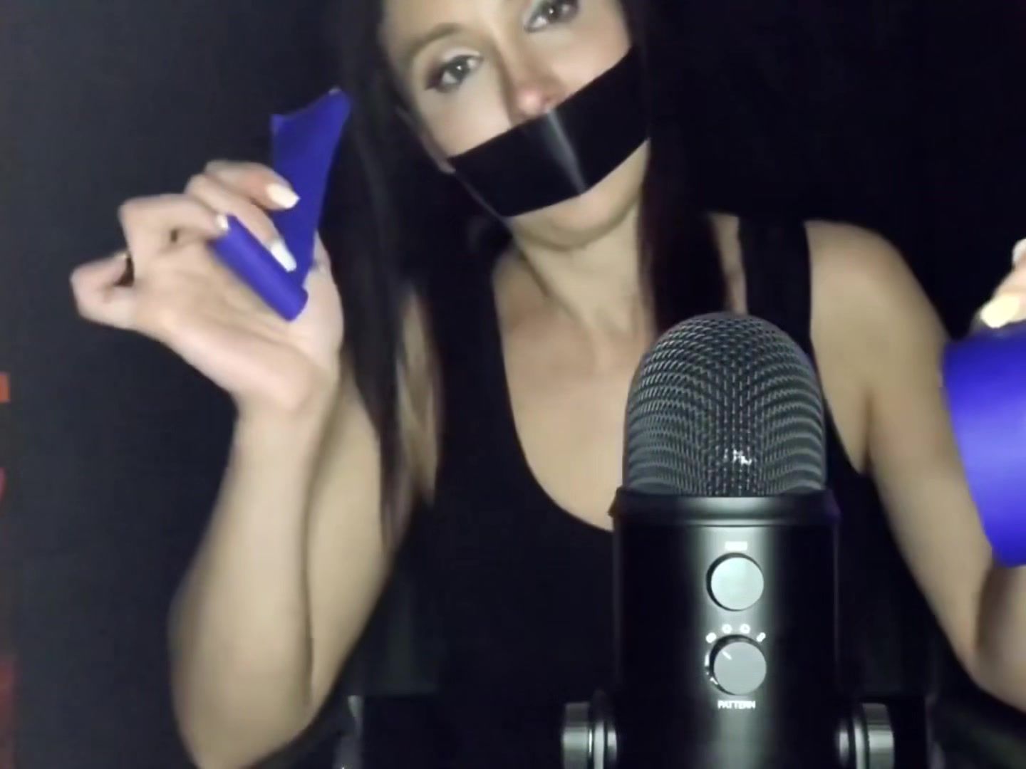 Weird Asmr Tape Triggers With Different Tape Big Black Tits