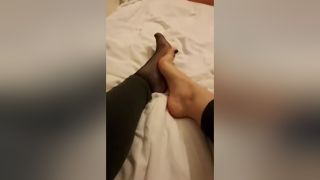 Thick Toe Ring Goes Perfectly With Sexy Black Nail Polish On My Sensitive Feet Bisex